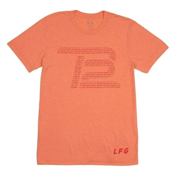 TB12 Sports Tops - TB12 TOM BRADY TAMPA BAY BUCCANEERS LFG SOFT T-SHIRT ORANGE S